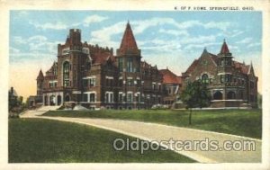 Springfield, Ohio, USA Fraternal, Unused very small crease top edge, corners ...