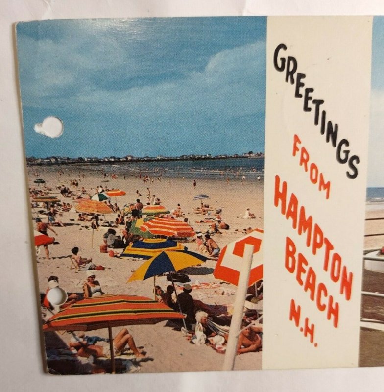 Postal Hampton Beach New Hampshire 1961 Ocean View Newton superior cae en masa
							
							mostrar tÃ­tulo original