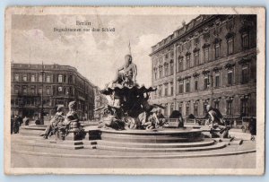 Berlin Germany Postcard Begas Fountain in Front of the Castle c1920's