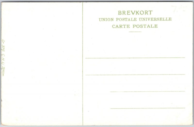 Stockholm National Museum Sweden Lake Buildings Grounds Postcard