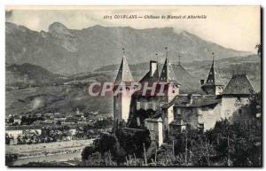 Conflans Old Postcard Chateau Manual and Albertville