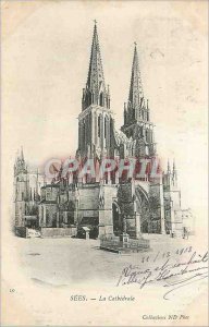 Postcard Old Sees La Cathedrale (map 1900)