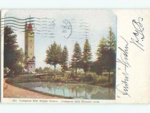 Pre-1907 COMPTON HILL WATER TOWER St. Saint Louis Missouri MO Q1819