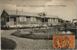 CPA ROYE Cité des Cheminots Chalet de l'ingénieur (19360)