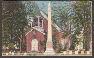 I43 Del. Dover, Christ Episcopal Church Erected 1734, Linen Used 1954