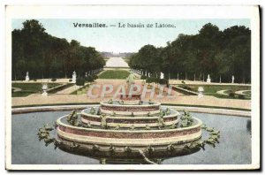 Old Postcard Palace Of Versailles Latona fountain