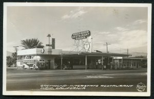 US Indio California RRPC Greyhound Bus Station/Restaurant