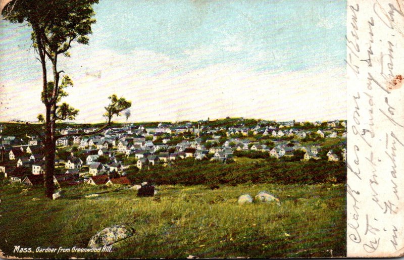 Massachusetts Gardner From Greenwood Hill 1906