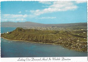 Looking Over Top of Diamond Head Toward Waikiki Honolulu Hawaii  4 by 6 size