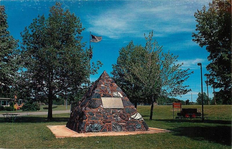 Jackson Monument Negaunee Michigan MI Iron Ore First discovered Postcard