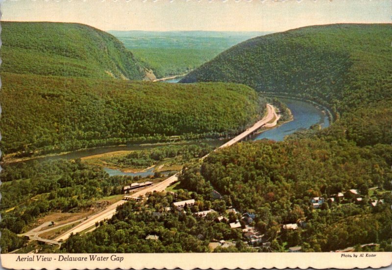 Pennsylvania/New Jersey Aerial VIew Of Delaware Water Gap