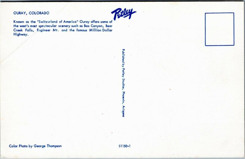 Ouray, Colorado, birds eye view