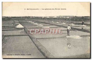 Old Postcard Batz General view of the salt marshes