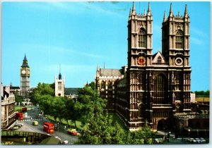 M-11010 Westminister Abbey & Big Ben London England