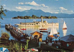 BR88463 die fraueninsel im chiemsee mit hochgern germany  ship bateaux