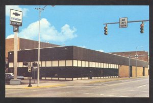 EVANSVILLE INDIANA KENNY KENT CHEVROLET CAR DEALER ADVERTISING POSTCARD