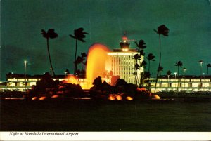 Hawaii Honolulu International Airport At Night