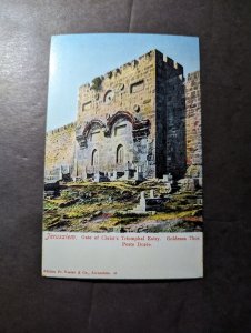 Mint Germany Postcard Jerusalem Gate of Christs Triumphal Entry