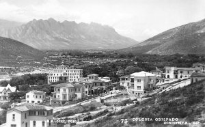 Monterrey.NL Mexico Colonia Obispado Aerial View Real Photo Postcard