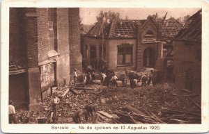 Netherlands Borculo Na de Cycloon op 10 Augustus 1925 Vintage Postcard 04.14