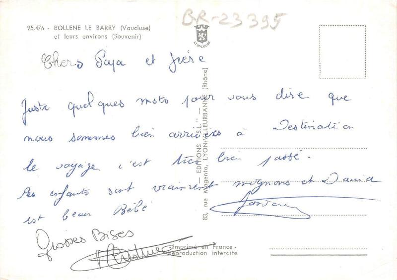 BR23395 Bollene le Barry   france