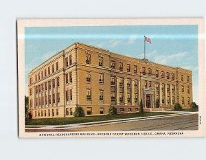 Postcard National Headquarters Building Supreme Forest Woodmen Circle NE USA
