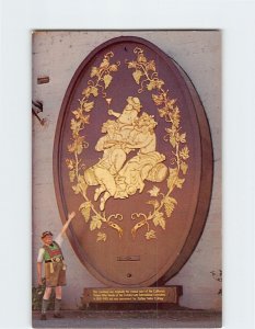 Postcard Caskhead Depicting Bacchus, The Italian Swiss Colony, Asti, California