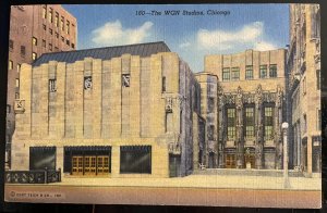 Vintage Postcard  1941 WGN Studios, Chicago, Illinois (IL)