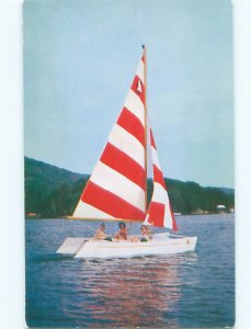 Pre-1980 CATAMARAN SAILBOAT Adirondacks - Lake George New York NY AE4218