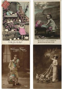 EASTER EGGS GLAMOUR REAL PHOTO 200 Vintage Postcards (L2965)