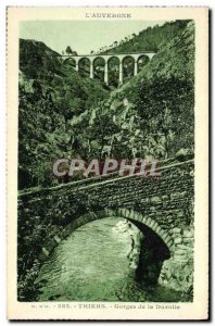Old Postcard Thiers Gorges De La Durolle