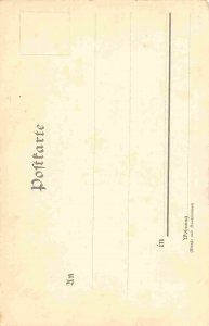 Clock Tower Gruss Aus Halle Germany 1905c postcard