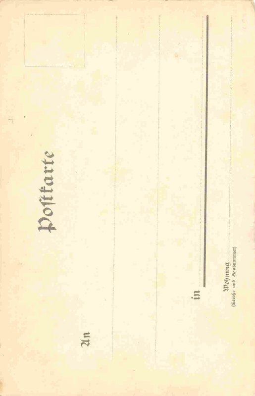 Clock Tower Gruss Aus Halle Germany 1905c postcard