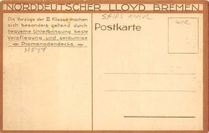 München Breakfast Menu Norddeutscher Lloyd Ship 
