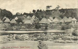 PC CPA SIERRA LEONE, VIEW OF ROKELLE, Vintage Postcard (b24774)