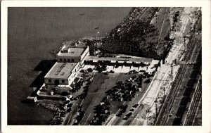 Aerial View East Bay Toll House, Entrance to Bay Bridge SF CA Postcard R45