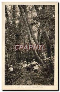 Old Postcard The 8th Children squad in futaire The Street site Bercy summer c...