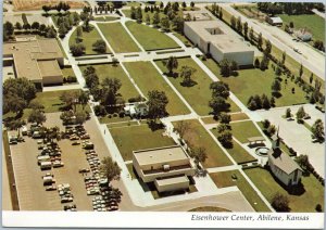 postcard Abilene, Kansas - Eisenhower Center, aerial