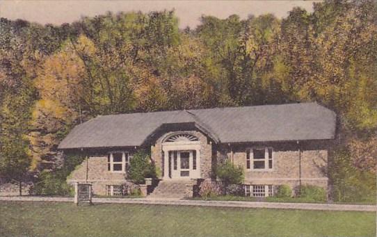 The Museum Letchworth State Park P O Castle New York Handcolored Albertype 1954