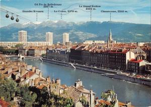 BT9622 Grenoble quais de l isere telepherique cable train         France