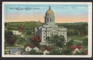 Kentucky FRANKFORT State Capitol and Governor's Mansion pm1930 ~ WB