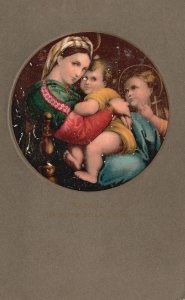 Vintage Postcard 1909 Mother and Child Angel Artwork Portrait Souvenir