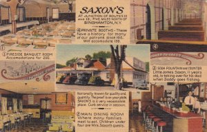 New York Binghamton Saxon's Restaurant Interior Multi View Upper Front St sk300