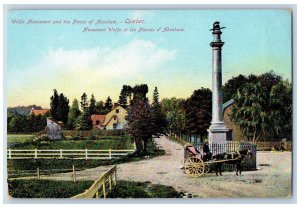 Quebec City Quebec Canada Postcard Wolfe Monument Plains of Abraham c1910