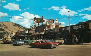 Postcard Iowa Boone Street 1950s autos Hamilton Colorpicture 23-437