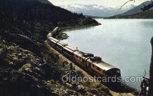 The White Pass and Yukon RR Skirts, Lake Bennett, USA Train Railroad Station ...