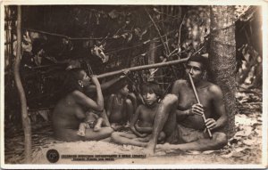 Brazil Indios Botocudos Est Esp Santo e Minas Group Ethnic Indians RPPC C060