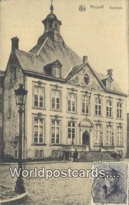 Stadhuis Hasselt, Belgium Postal Used Unknown, stamp on front 