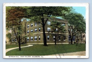 Seymour Hall Knox College Galesburg Illinois IL 1935 WB Postcard M8
