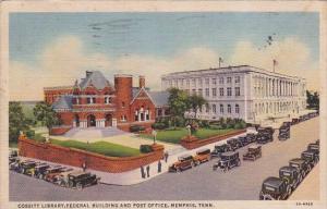 Tennessee Memphis CossittLibrary Federal Building And Post Office 1939